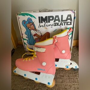 Impala Lightspeed Pink Yellow Inline Skates W9